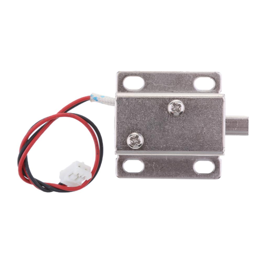 Mini 6V 1A Electric Magnetic Lock Door Gate Cabinet Locker downwards bolt