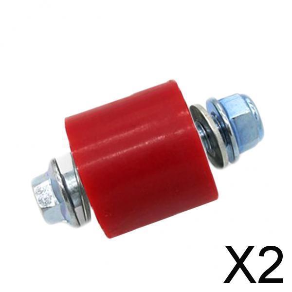 2xChain Roller Tensioner Pulley Wheel Guide for Yamaha YFZ350 Banshee Red