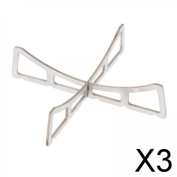 3xMini Alcohol Stove Cross Stand Foldable Outdoor Support Stand 304 Spirit