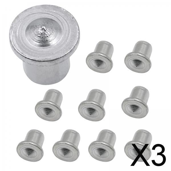 3x10Pcs Portable Center Dowel Pins Dowel Drill Points Pin for Woodworking 8mm
