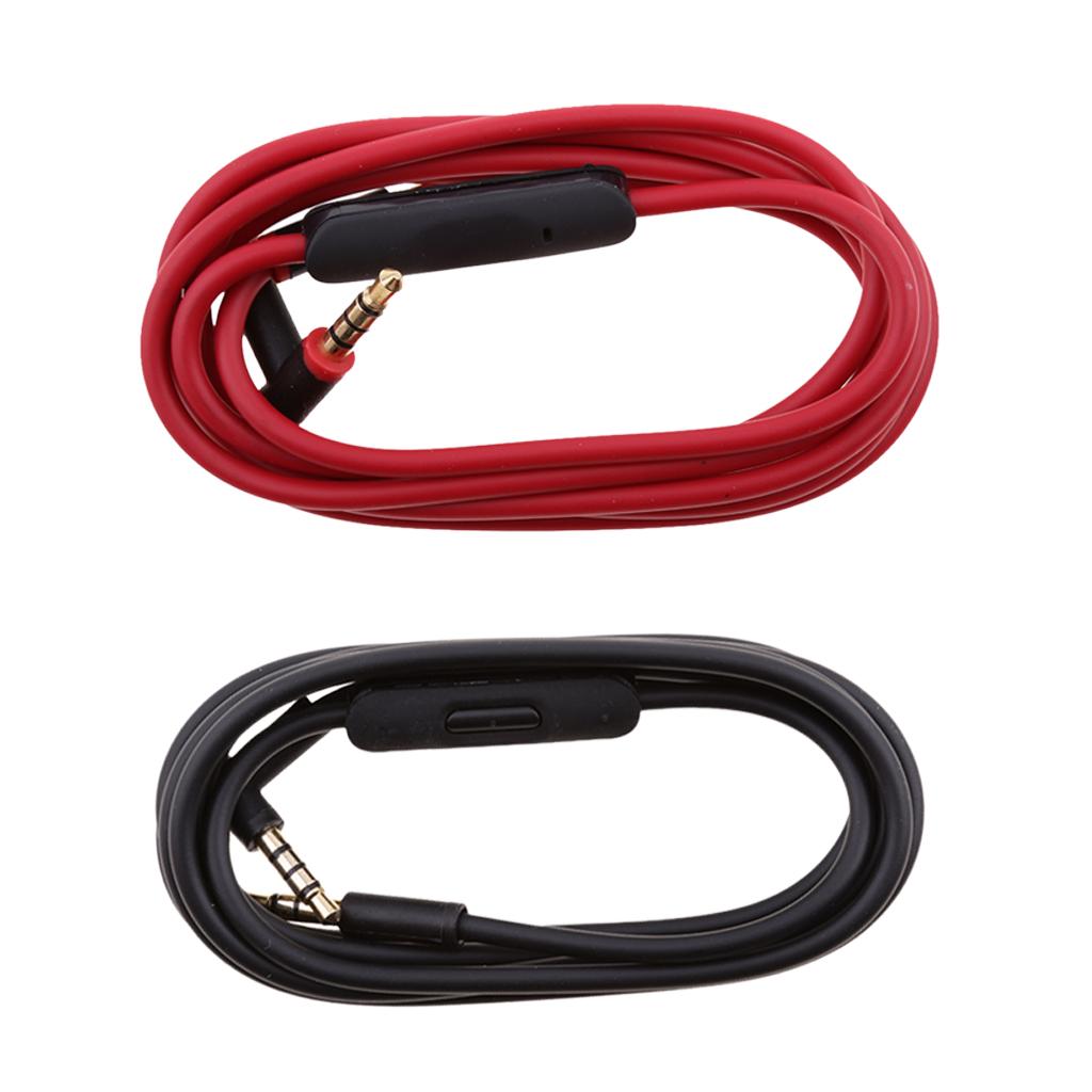 2 Pieces Replacement Audio Cable With Talk/Mic Remote For Beats by Dr. Dre