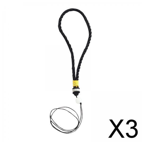 3xCompound Bow Release Aids Wrist Lanyard Braided for Archery Hunting