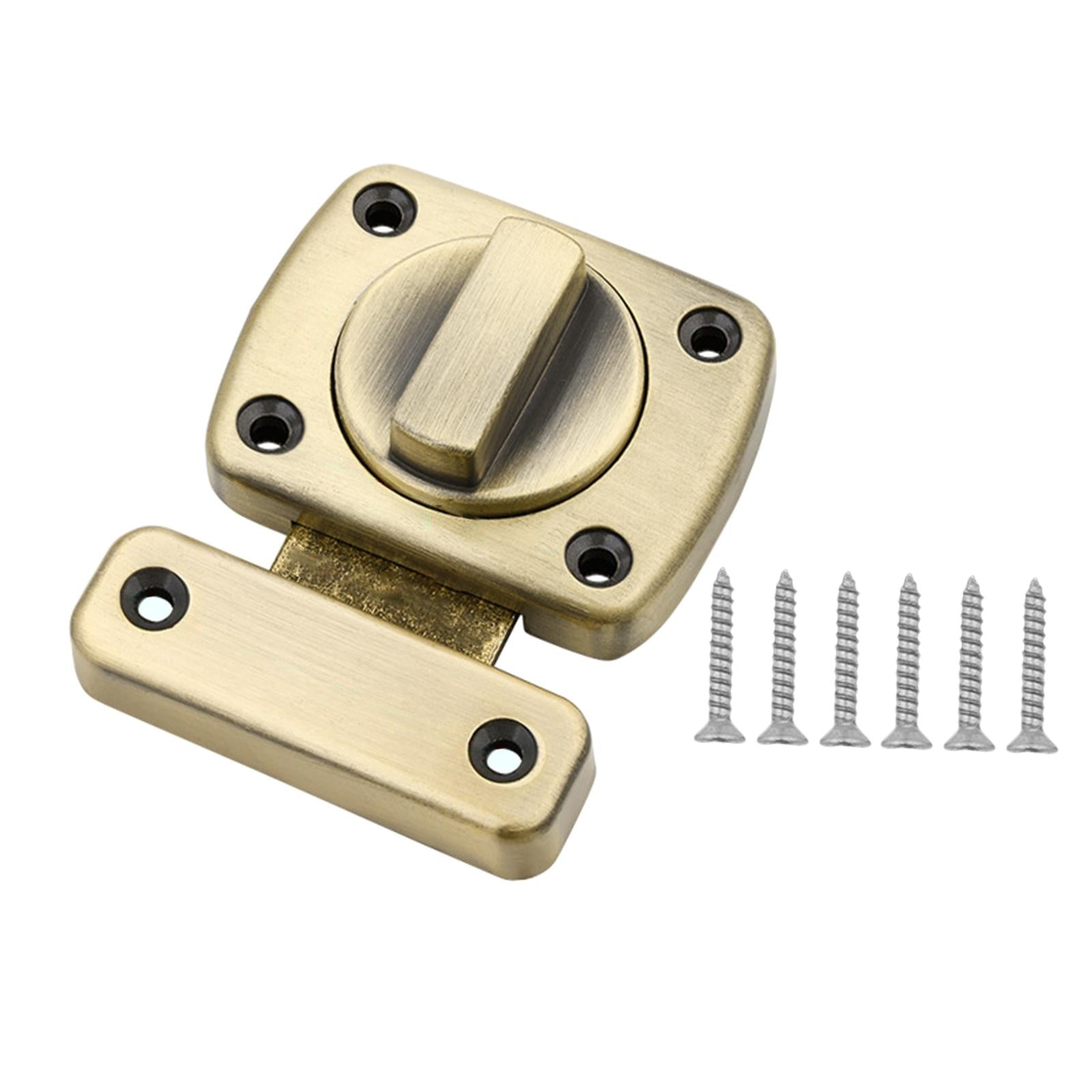 Safety Door Lock Shed with Screws Inside Door Rotate Bolt Latch Gate latches Bronze