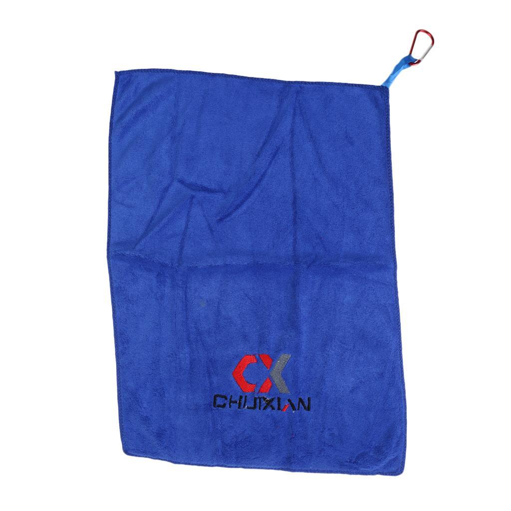 Portable Fishing Towels Catch Fish Towel Non-stick Bait Towel with Carabiner