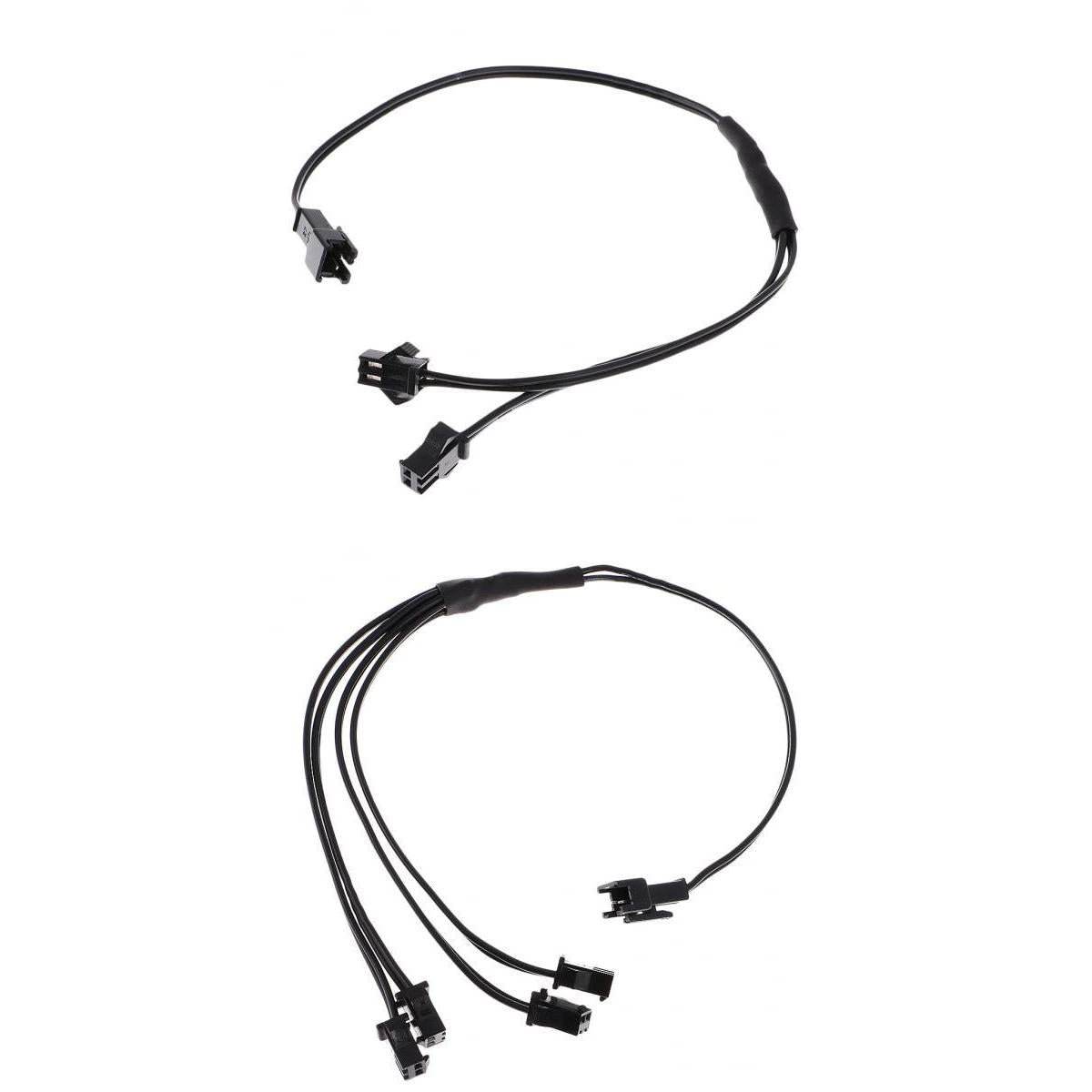 2pcs Splitter Cable Connector for EL Wire Neon Strip Light Accessory