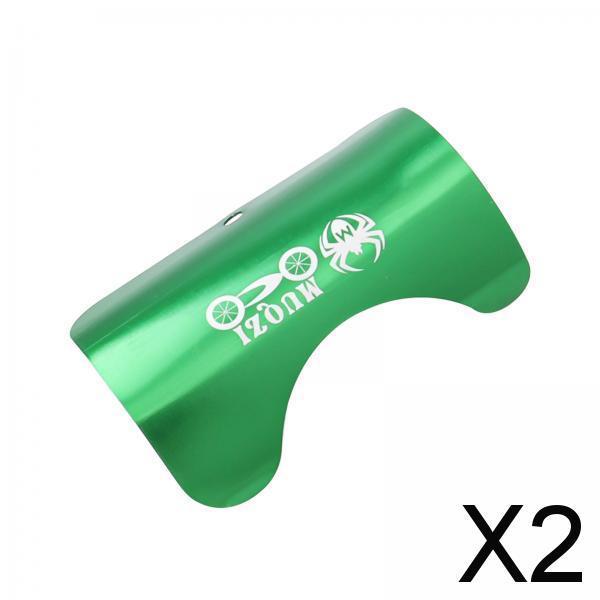 2xBicycle Bottom Bracket Protector Sturdy Folding Bike BB Frame Protection Pad Green