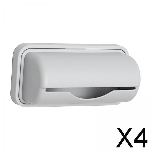 4xTrash Bag Holder Wall Mount Garbage Bag Holder for Kitchen Cabinet Household large grey