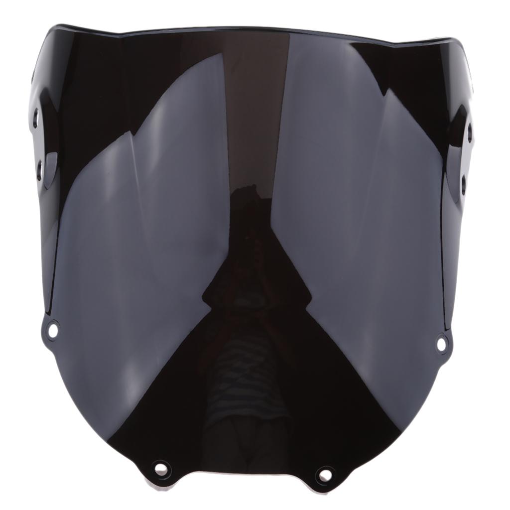 Double Bubble Windshield Windscreen for Honda CBR900RR 1994-1997 Black