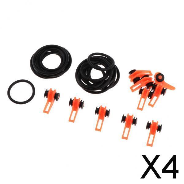 4x10pcs Fishing Rod Hook Keeper Hook Holder                          Orange