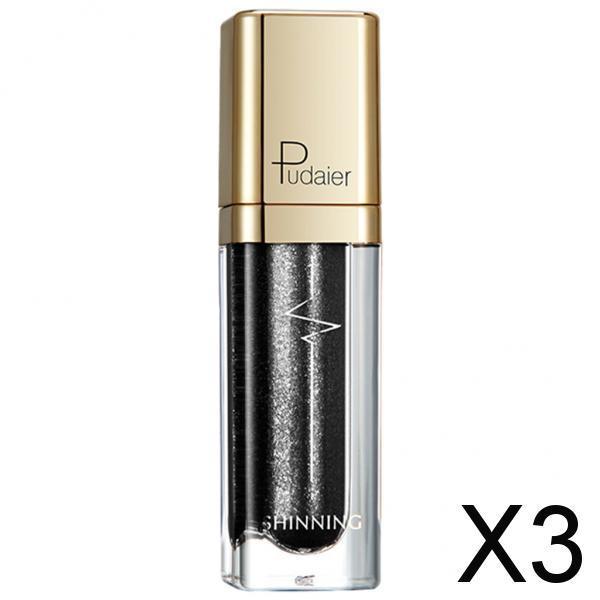 3x Liquid Eyeshadow Diamond Pencil Stick Cosmetic Gift Glamour  Black