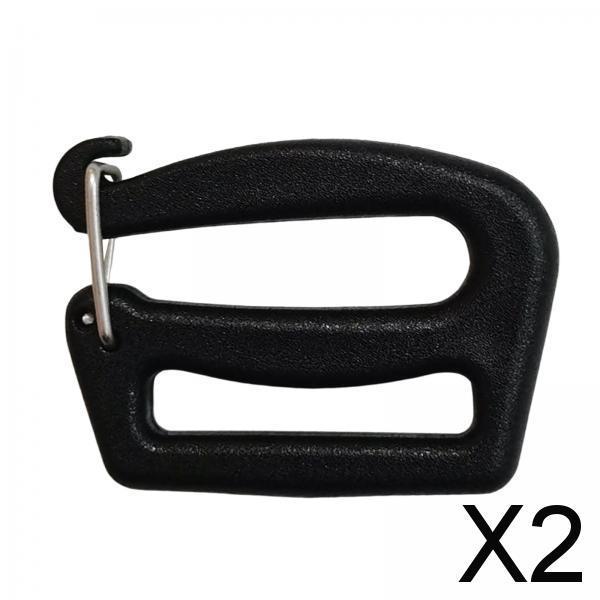2xWebbing Release G Hook 1 inch Camping Equipment Bag Adjusters