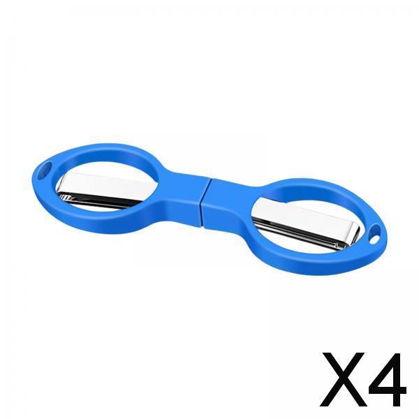 4xFishing Line Scissors Braided Line Cutters for DIY Projects Outdoor Trimming Blue