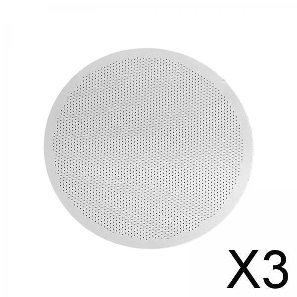3x61mm Coffee Filter Screen Stainless Steel 150μM Durable Espresso Puck Screen 0.2mm Edge Thickness