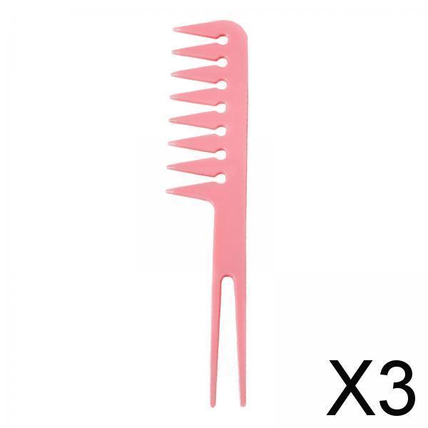 3xShaping Wet Pick Wide Tooth Styling Comb Fantail Comb Smooth Comfortable