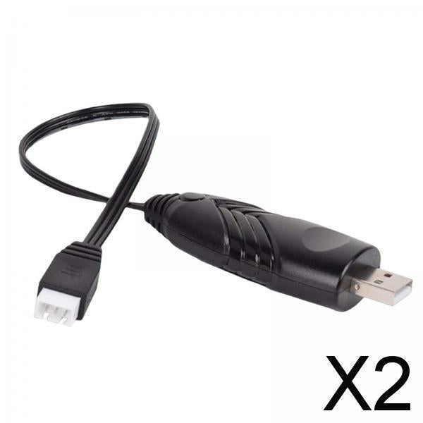 2x7.4V USB Charging Cable Xh-3P Connector Plug Lithium Battery for RC Drone