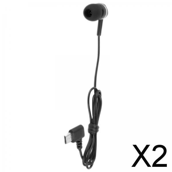 2xSingle Side Mono Wire Earphone in Ear Only Wired USB 5 Pins Port Universal