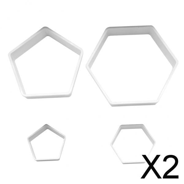 2xFootball Cookie Pastry Biscuit Cutter Fondant Cake Decorating Mold Tools