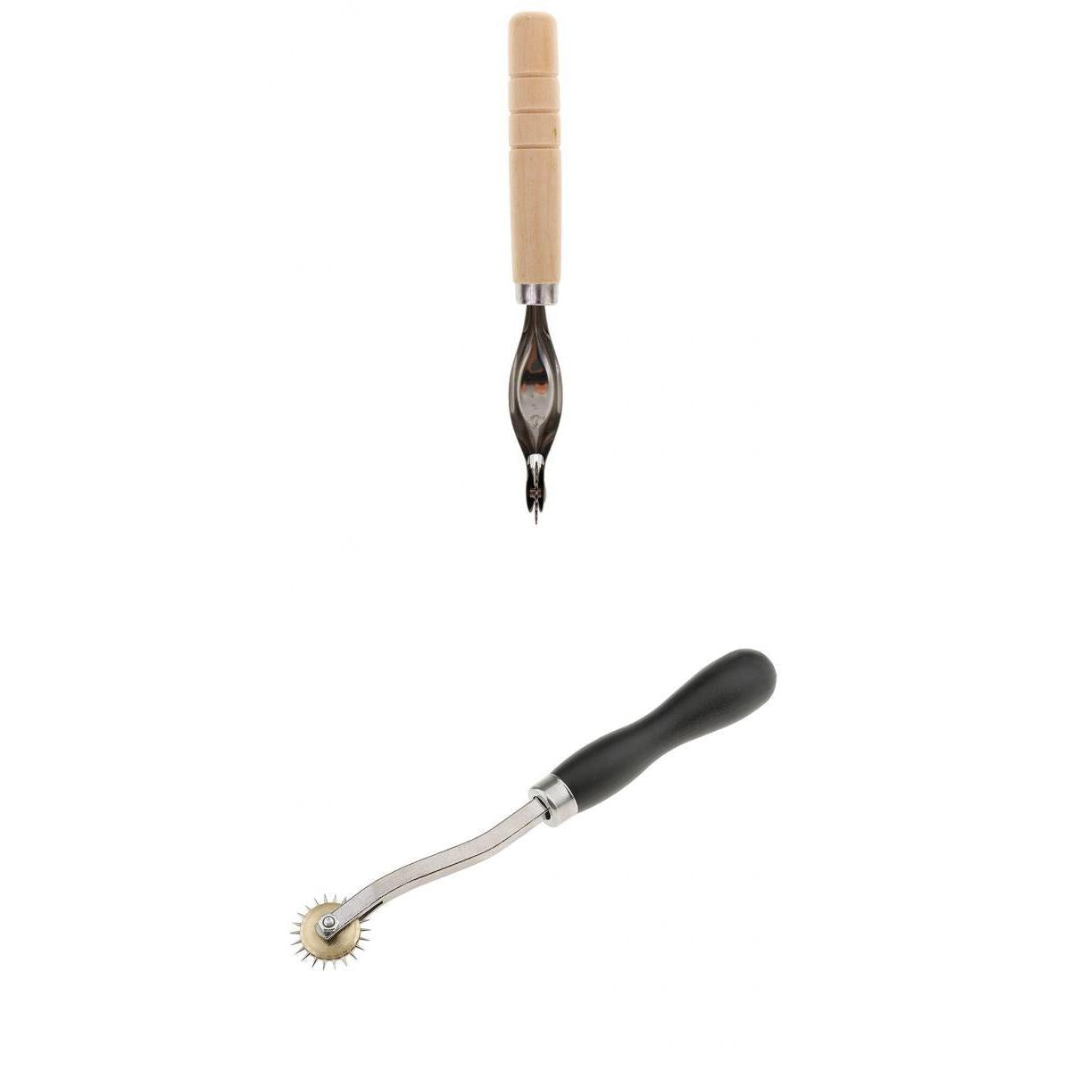 2pcs Serrate Edge Pattern Tracer Tracing Wheel Stitch Marker Tools
