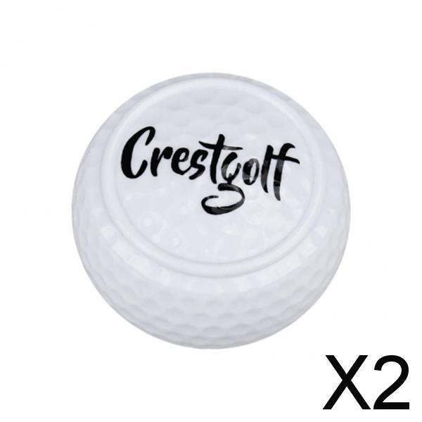 2xFlat Golf Ball Training Aid Alignment Improvement for Practice Green Yard