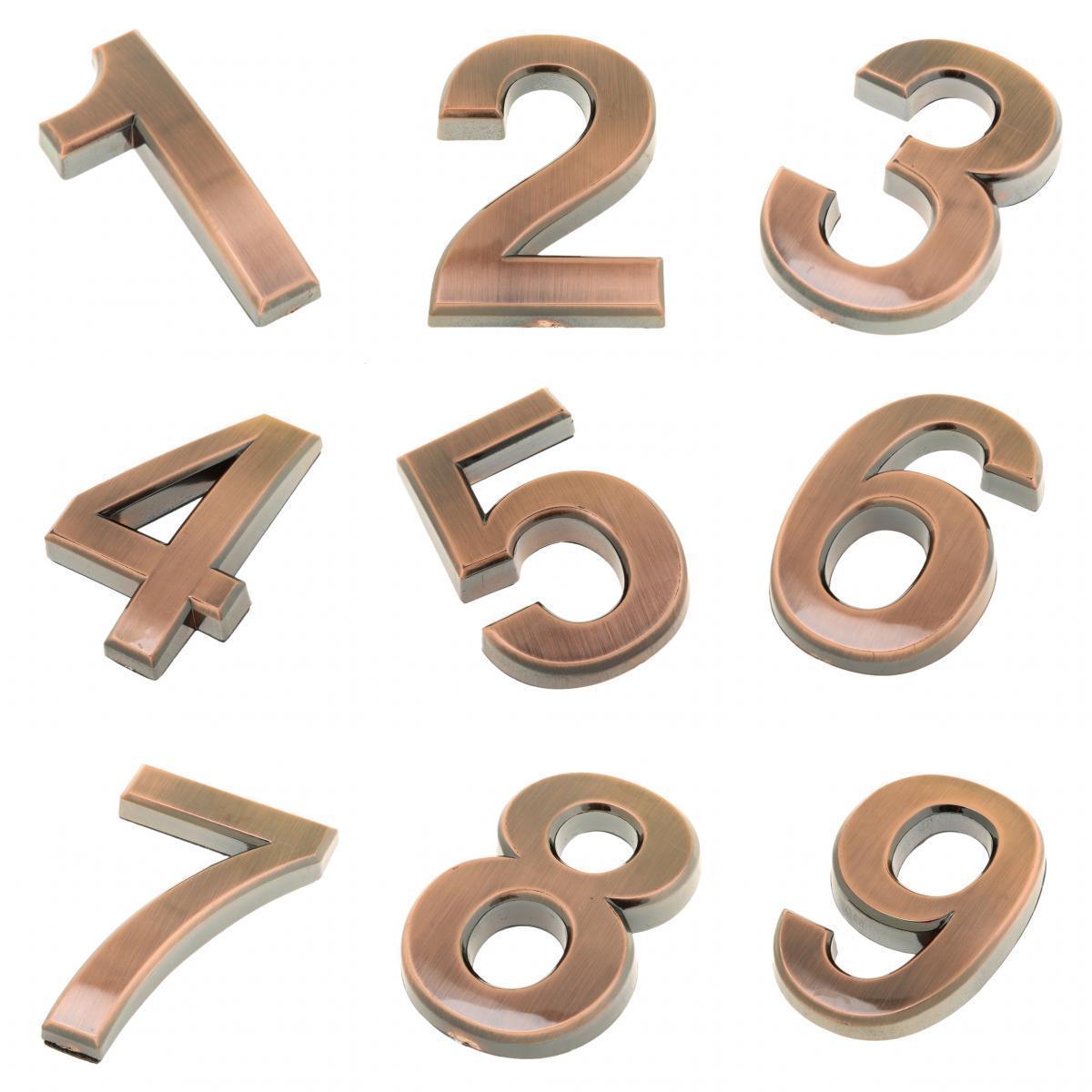 Antique Door Number Room Plate Address Office Home House Number 1 - 9 Sign