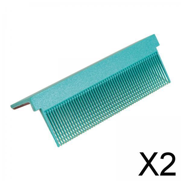 2xHair Straightener Comb Attachment Barber Styling Tool Detangling Accessory Green