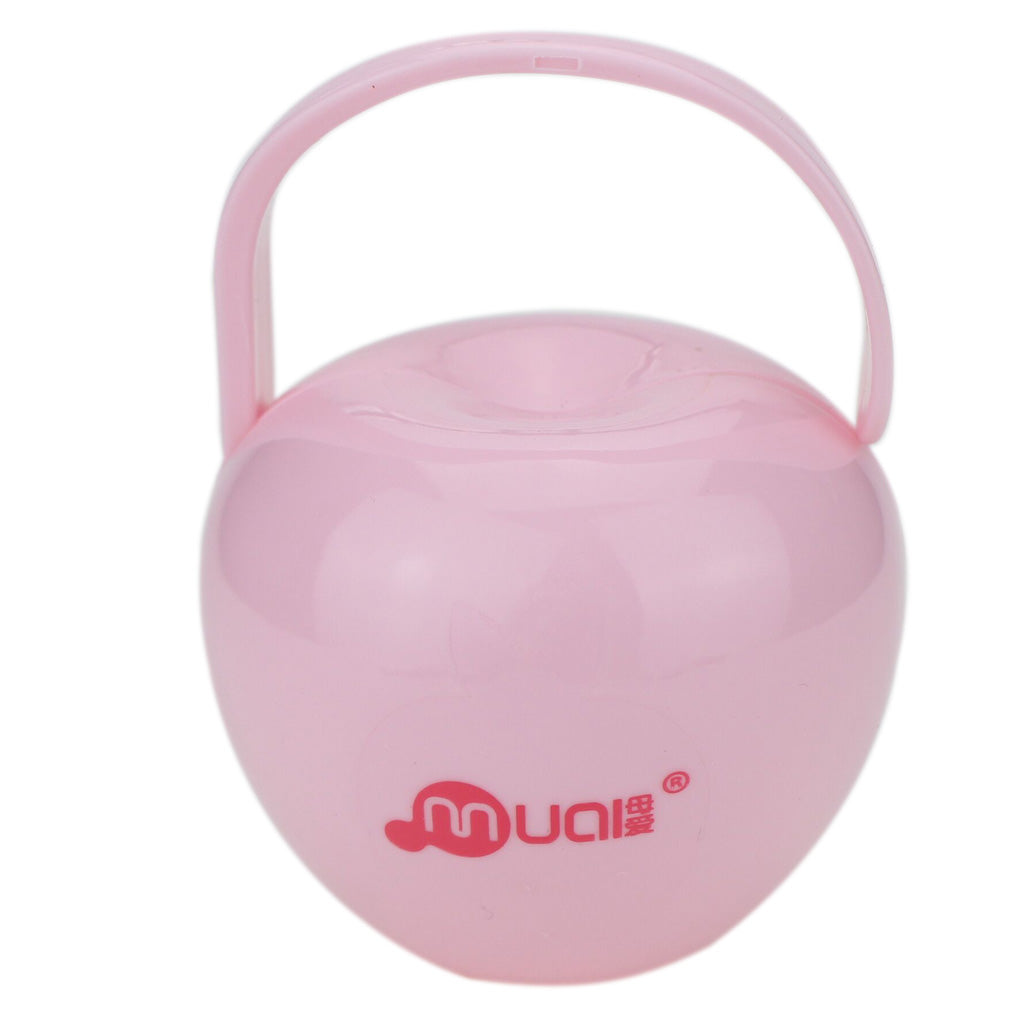 Baby Dummy Soother Container Holder Pacifier Travel Case Storage Box Style 2-Pink