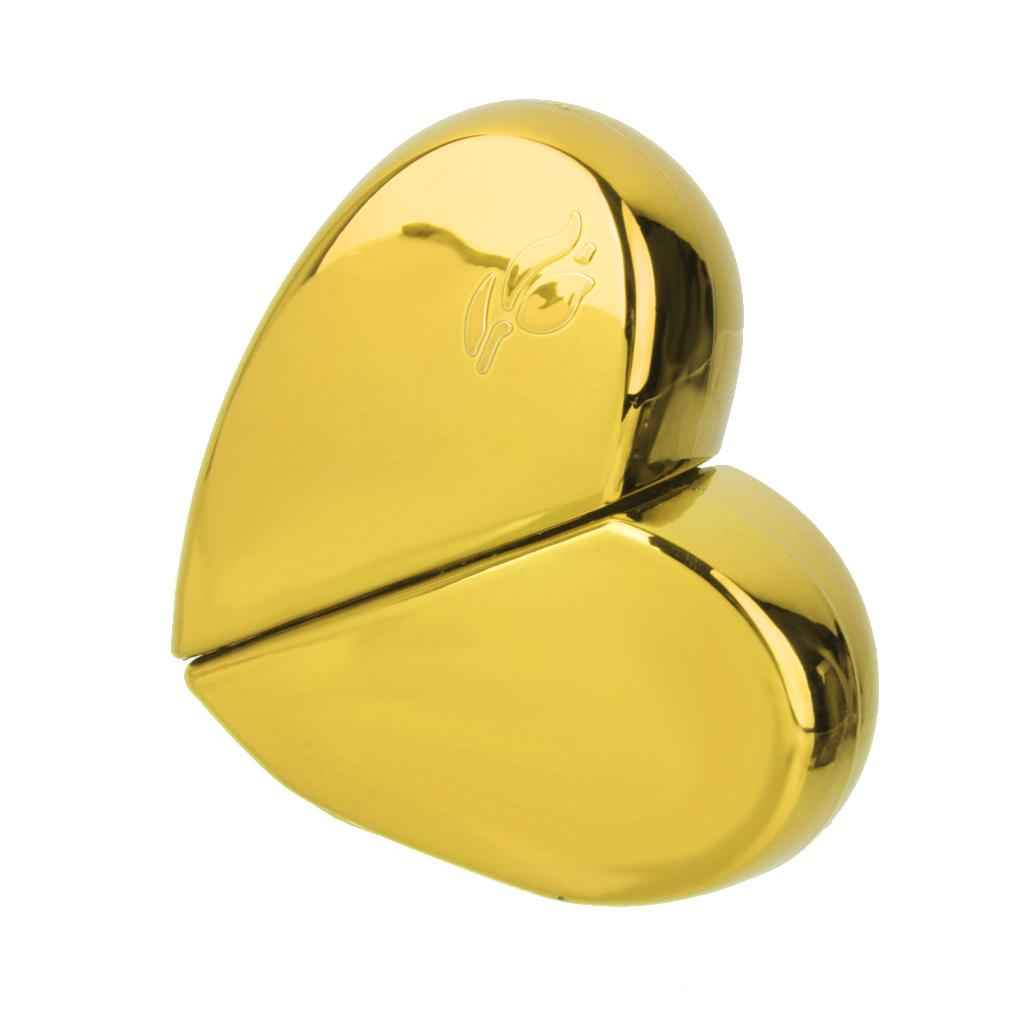 25ML Capacity Candy Heart Shape Refillable Spray Bottle Perfume Storage Holder Travel Lovers Gift Gold