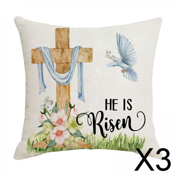 3xEaster Pillow Cover Easter Decor Holiday Decor Home Decor Easter Pillow Case Style D