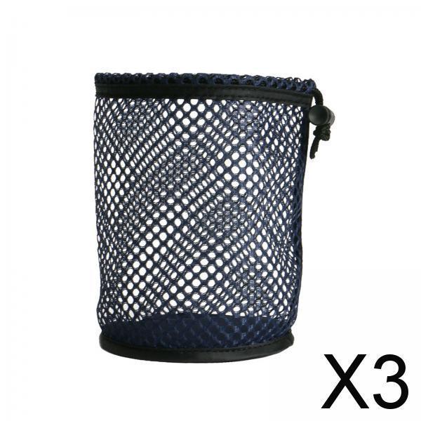 3xMultipurpose Golf Ball Bag Drawstring Pouch Golf Tees Laundry Beach Outdoor Dia 17cm Height 16cm