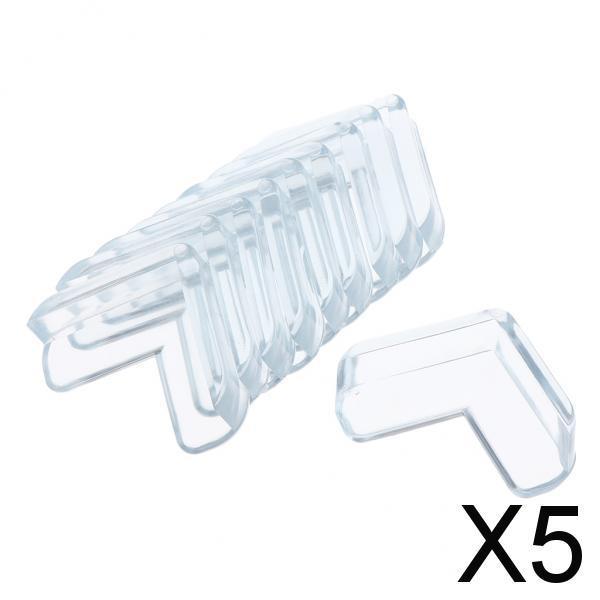 5x10Pack Furniture Corner Protector Baby Proofing Corner Guard Bumper Clear