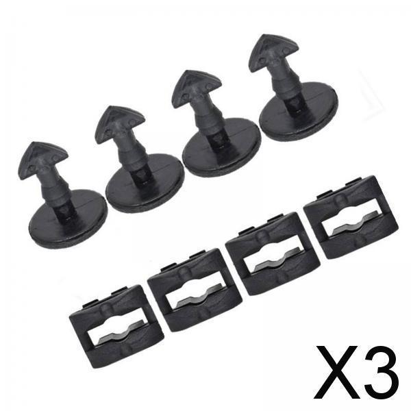 3x4Pcs Tow Eye Cover Clips for Land Rover Discovery 3 4 Range Rover Sport Style C 