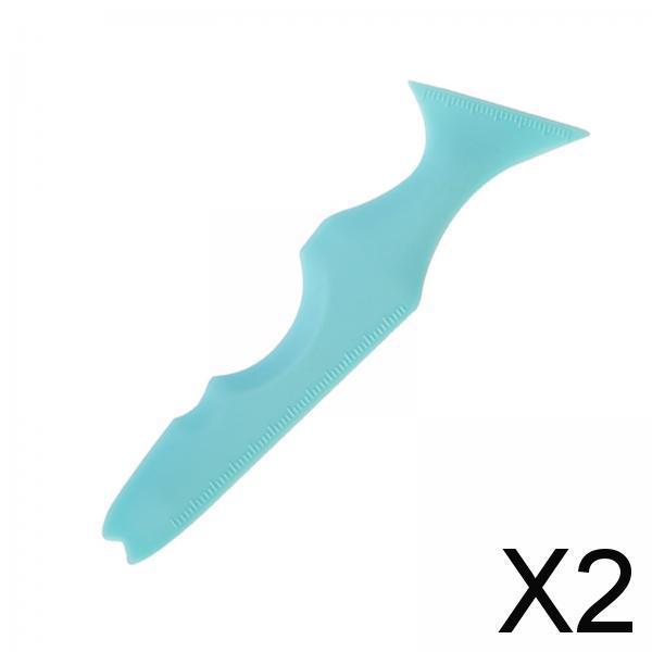 2xMultifunctional Eyeliner Stencils Makeup Aid Tool Reusable  Blue