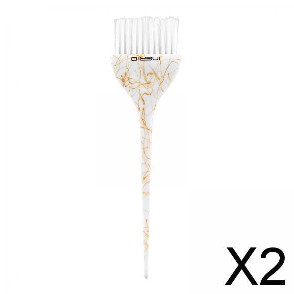2xSalon Tinting Colours Tint Brush Bleach Mixing Blend for Hair Tint white