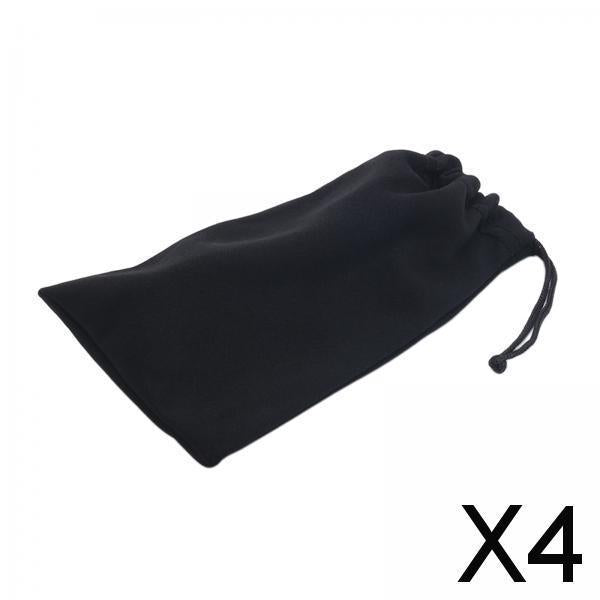 4xMicrofiber Sunglasses Pouch Phone Gadgets Sleeve Bag for Garden Beach Travel
