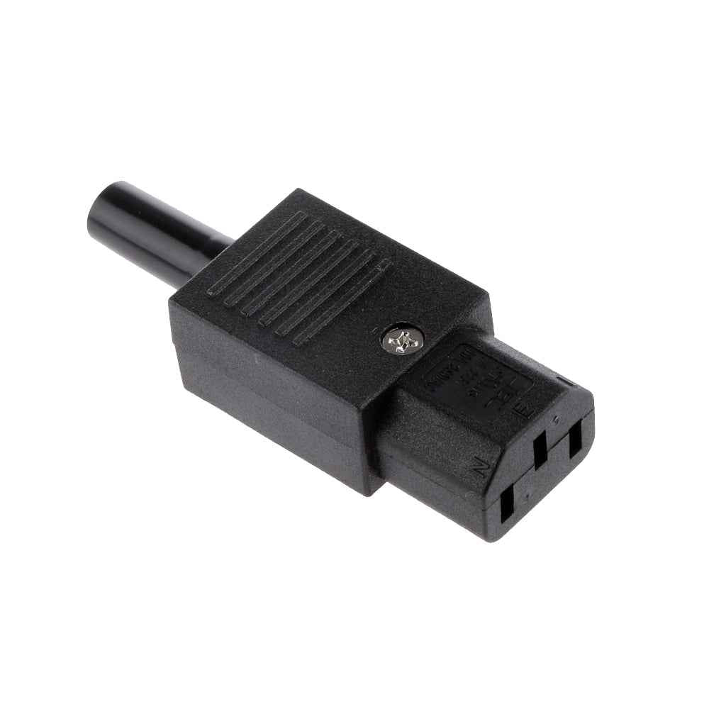 IEC C13 Inline Female 10A 250V Socket Plug Connector Adapter Power Outlet