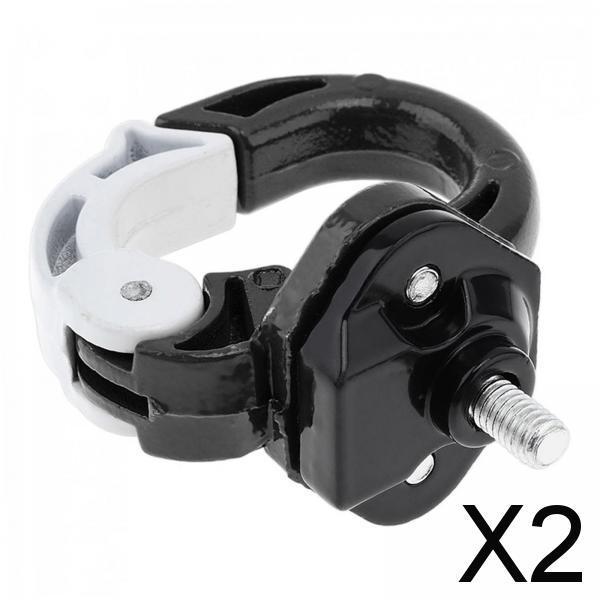 2xHelmet Hook Helmets Accessories Aluminum Alloy Parts Fit for Bag Bottle Black White