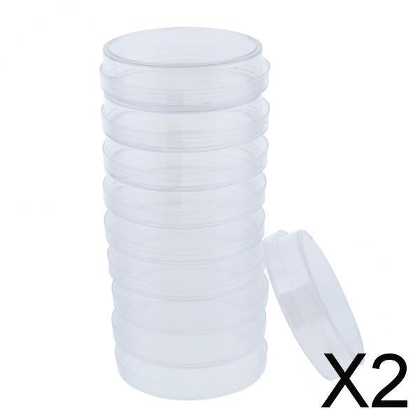 2xLab Plastic Petri Dish Sterile Cell Tissue Culture Dish & Lid 75mm