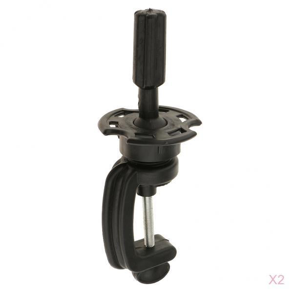 2pcs Cosmetology Mannequin Manikin Head Holder Desk Table Clamp Clamp Stand