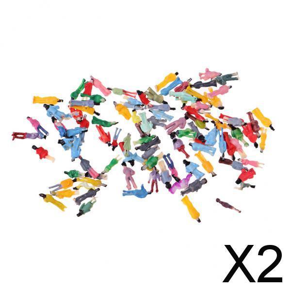 2x1/200 Z Layout Model Train People Pasenger Action Figure Painted Street Toys