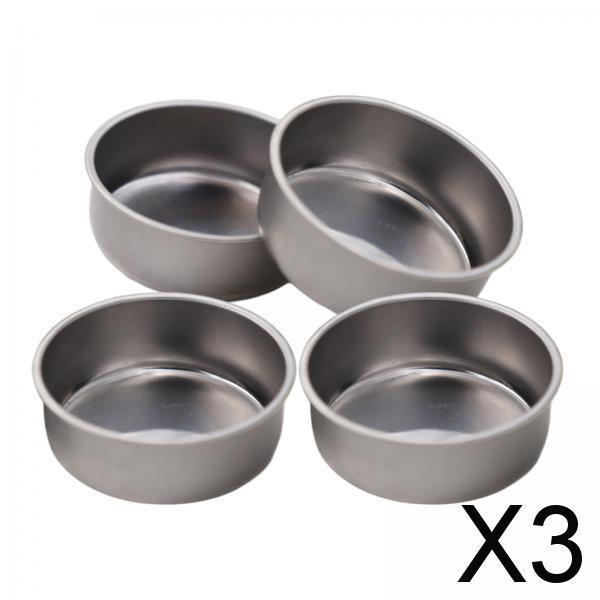 3x4Pcs Buffet Warmer Durable Lightweight Fuel Holder for BBQ Backpacking Party