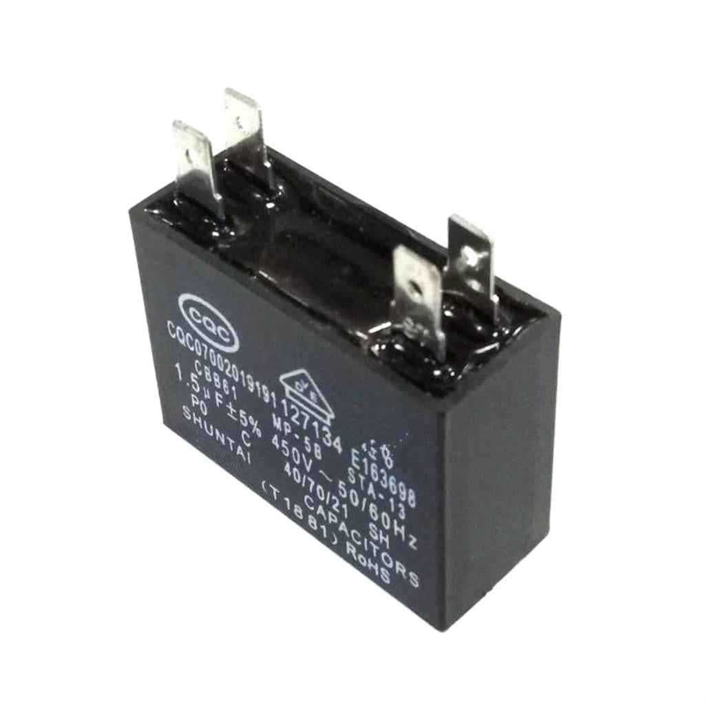 Universal 450V 1.5UF Motor Run Capacitor Compressor for Household Appliances