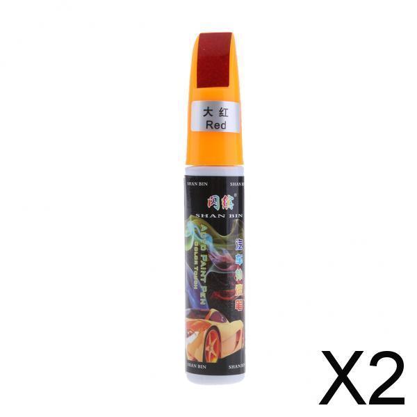 2xCar Paint Repair Pen Fix It Pro Clear Scratch Remover Touch Up Pens red