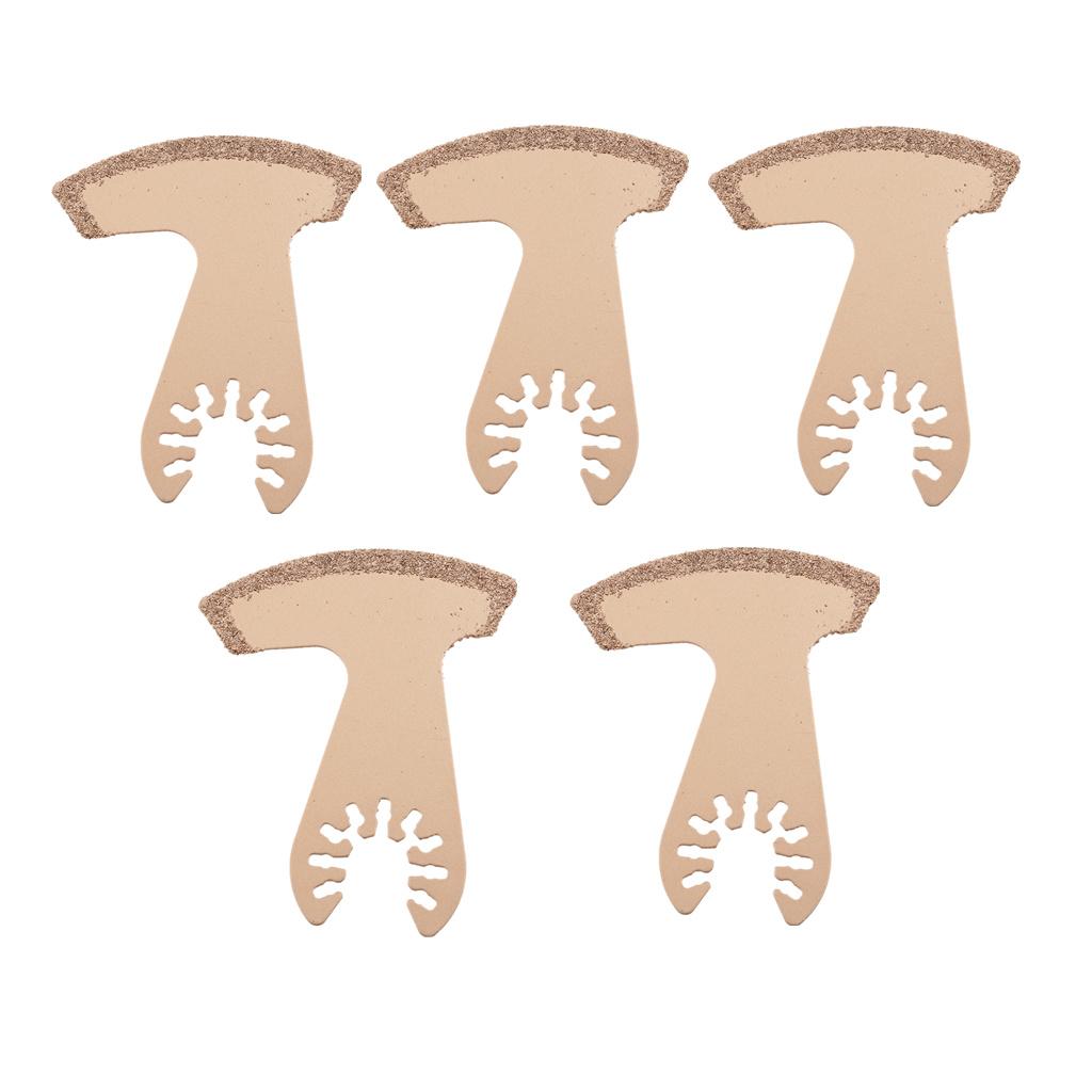 5 Pieces Multi Function Tool Diamond Boot Tile Grout Remover Saw Blade 65mm