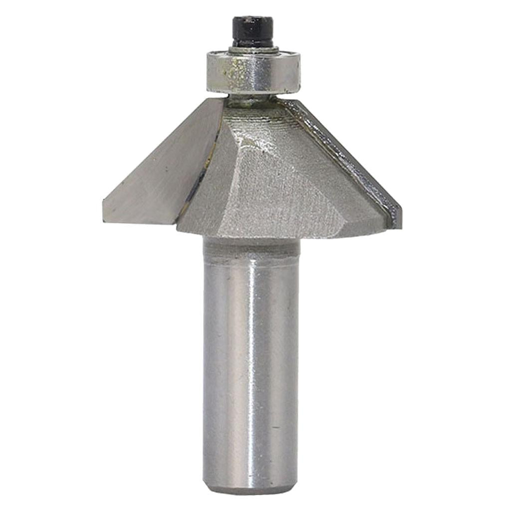 45 degrees Chamfer Router Bit for Carpentry Rounding Beveling 1/2