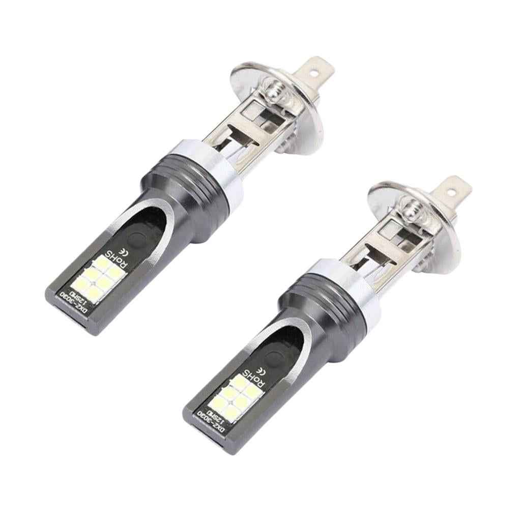 Pair H1 3030 24W 12-LED Conversion Kit 6500K Car Bulb Fog Driving Light