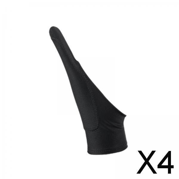 4xArtist Drawing Glove Elastic for Tracing Board Pencil Sketching Painting Single Finger L