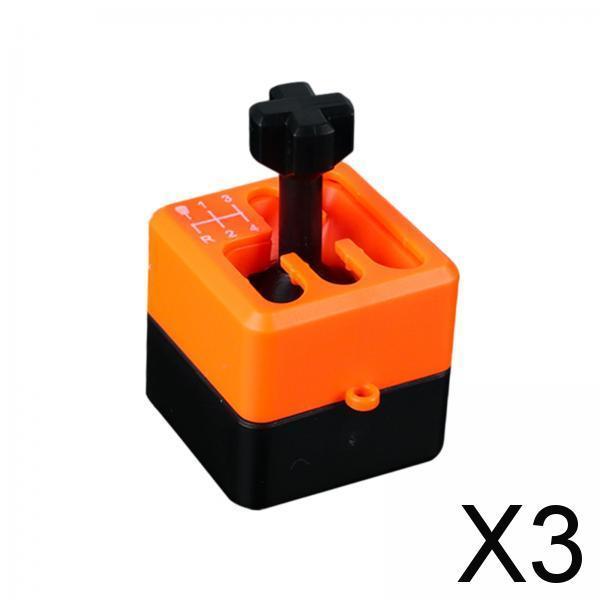 3xGearbox Shifter Keychain Small Car Shifter Keyring for Daddy Kids and Adults Orange