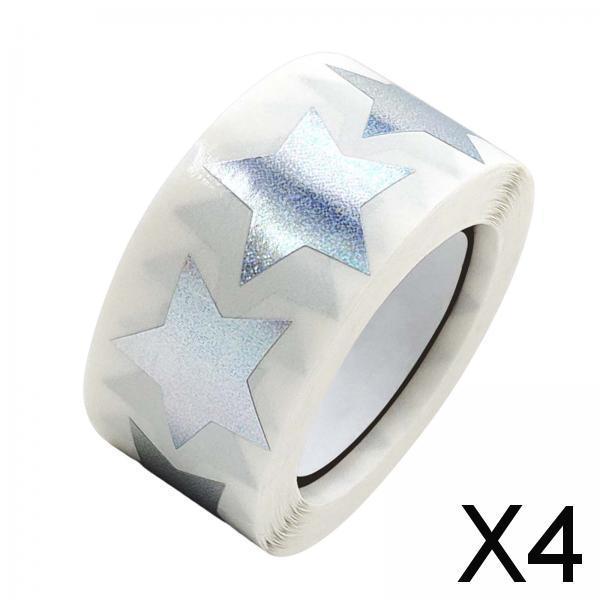 4x500x Star Stickers DIY Stickers Self Adhesive Envelope Stickers for Birthday style N