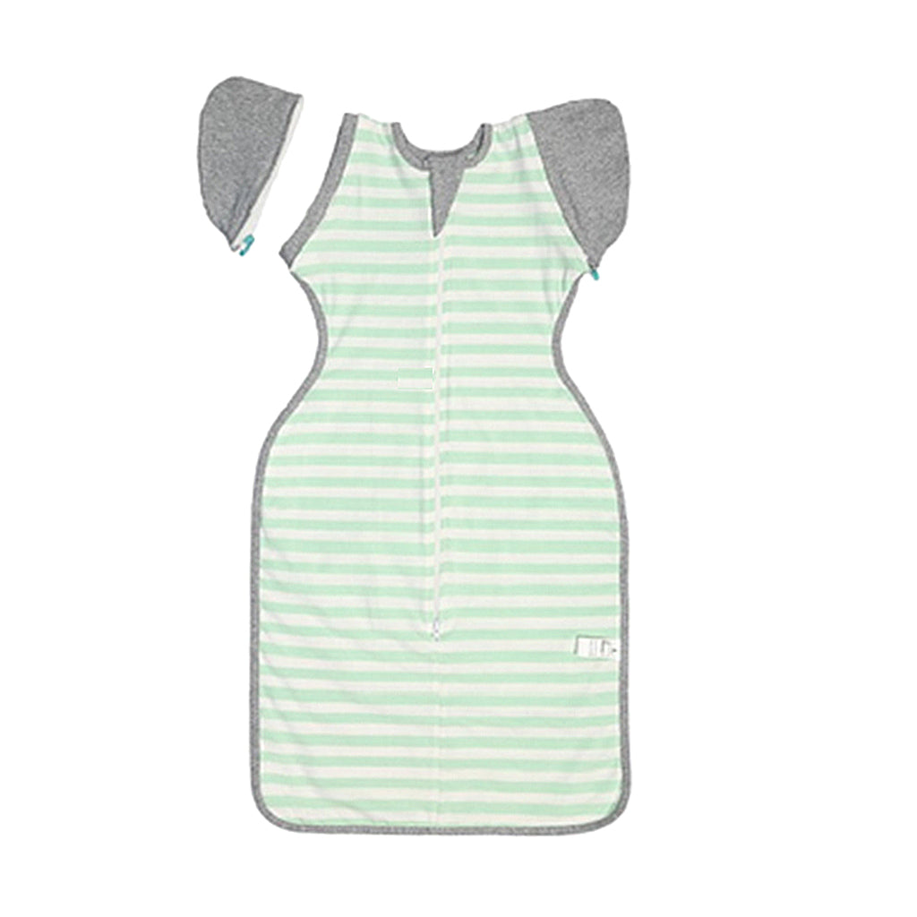 Baby Infant Sleeping Wrap Cotton Sleeping Bag M （3-6 Months） Green stripe