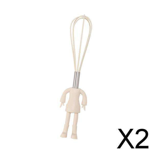2xKitchen Utensil Heat Resistant Durable Cooking Tools for Baking Home Cooking whisk